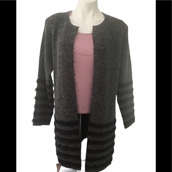 Avalin fluffy fuzzy open front cardigan - Picture 1 of 13